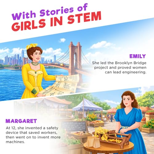 Doctor Jupiter Girls’ Engineering Kit for Kids Ages 8+, Birthday Gifts - style: Girls' Ultimate Engineering Kit: 8+