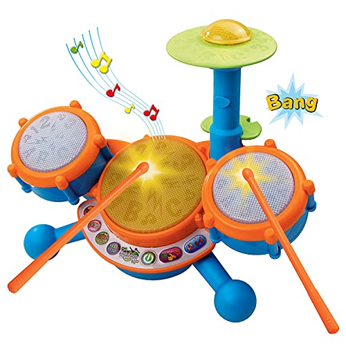 VTech KidiBeats Drum Set (Frustration Free Packaging), Orange - color: Orange, style: Frustration Free Packaging