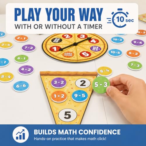 Addition & Subtraction Math Board Game Kindergarten Math Games for Kids 5-7 - size: Addition & Subtraction