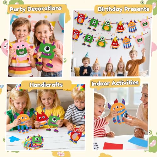 YOTOY Felt Sewing Kit for Kids - Arts & Crafts for Ages 3-5 Girls Boys Gift