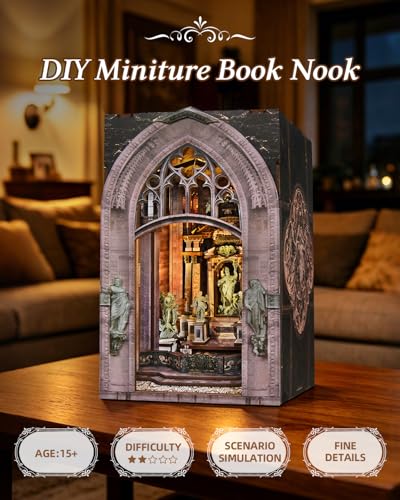 MiniCity Duomo di Milano DIY Book Nook Kit, Miniature Dollhouse Kit - color: Notre-dame Bacilica