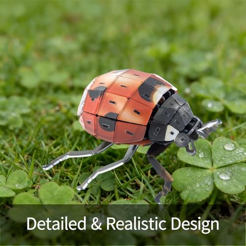 3D Acrylic Insect Puzzle DIY Bug Model Kit Animal STEM Gift - color: Ladybug