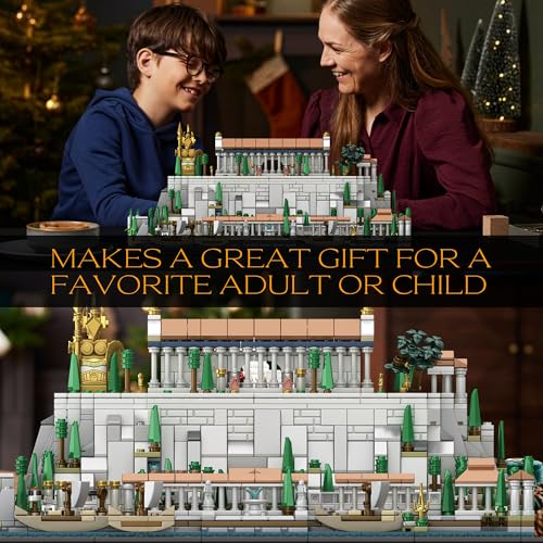 Architecture Acropolis Castle, Famous Landmark Architecture Athenian Acropolis Building Block Sets, Collectible Exhibition Model for Children and Adults