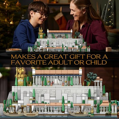 Architecture Acropolis Castle, Famous Landmark Architecture Athenian Acropolis Building Block Sets, Collectible Exhibition Model for Children and Adults
