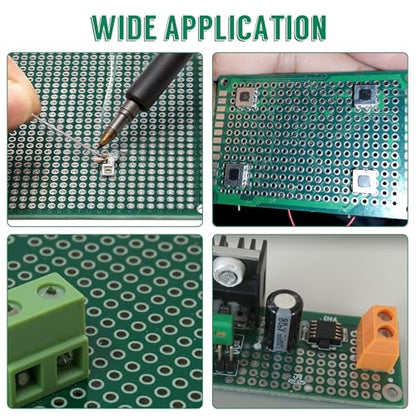 5 Pcs PCB Board, 10x15cm, Tinned Through Holes, Solder-able - size: 100*150mm