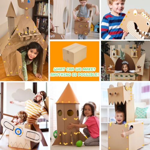 Cardboard Cutting Tools for Kids, 273 PCS Cardboard Construction Kit
