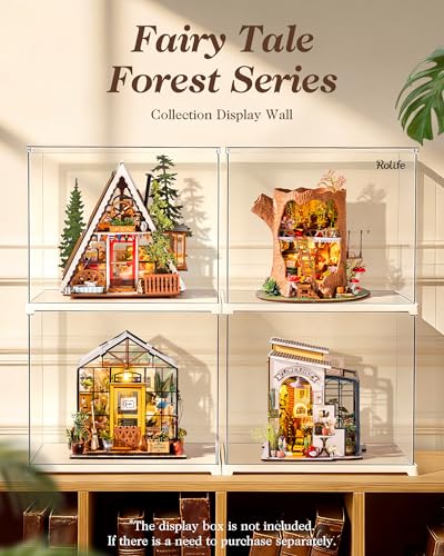 Rolife DIY Miniature Forest Tiny House Kit-A-Frame Cabin with LED Lights