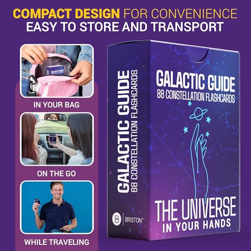 Constellation Flash Cards – 88 Astronomy Cards with Stars & Space Facts