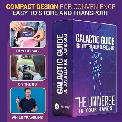 Constellation Flash Cards – 88 Astronomy Cards with Stars & Space Facts