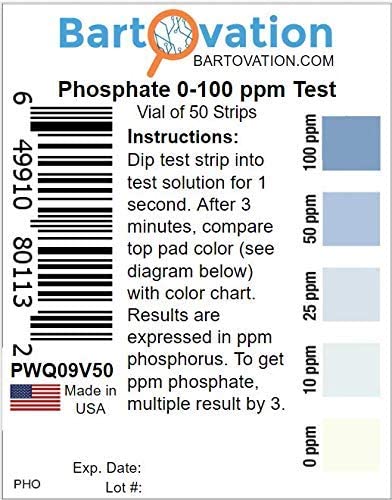 Phosphorous/Phosphate, Nitrite/Nitrate, & pH Test Strips