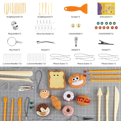 Aestd-ST Polymer Clay 92 Colors, Oven Bake Modeling Clay for Kids & Artists - color: 92 Colors