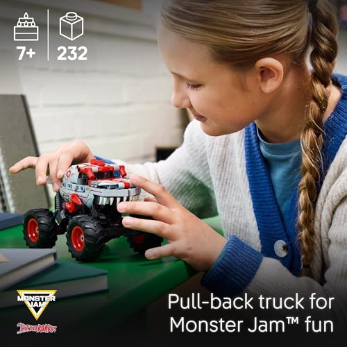 LEGO Technic Monster Jam ThunderROARus Pull-Back Monster Truck Toy - Building Toy for Kids, Boys and Girls, Ages 7+ - Creative Gift Idea for Lovers of Trucks - 42200 - style: ThunderROARus