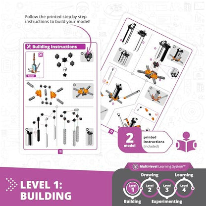 Engino STEAM Labs, How Inertia Works, STEAM Toys for Ages 8+, Building Kit, Learning & Education Toys, Art Activities for Girls & Boys, Play & Learn Science - style: How Inertia works?