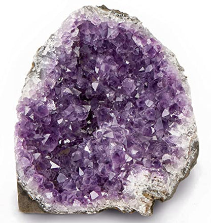4 to 5 Lb Amethyst Crystal Geode From Uruguay – 4.5" to 9" Height, Natural Large Amethyst Cluster Rock – Crystals and Healing Stones - style: 4 lb to 5 lb
