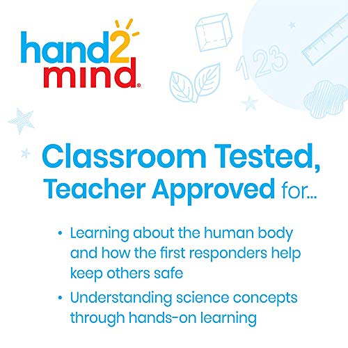 hand2mind Science Kit Head to Toe Human Body, STEM Activities for Kids Ages 5-7, STEM Toys, Slime Kit, Kids Storybook, Human Body for Kids, 10 at Home Science Experiments for Kids
