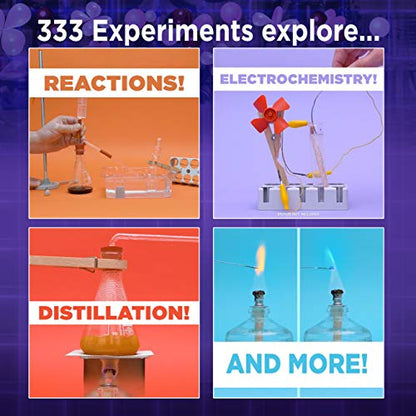 Thames & Kosmos 640132 Chem C3000, Chemistry Set, Includes Components From The Thames and Kosmos C2000 Plus Dozens of Additional Tools and Chemicals, 333 Experiments, 103 Pieces, Experiment Kit, 12+