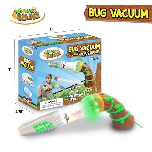 Nature Bound Bug Catcher Toy, Eco-Friendly Bug Vacuum, Catch and Release Indoor/Outdoor Play, Ages 3 to 12, Complete Kit for Kids (Upgraded Style) - style: Upgraded