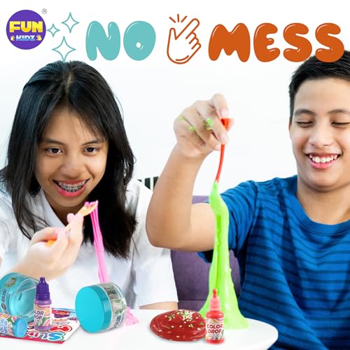 Electric Slime Mixer Machine Kit for Kids, FunKidz Twist Mixing Glue and Activator to Making Slime Automatic Craft Toy for Girls Ages 8-12 Boys Gifts