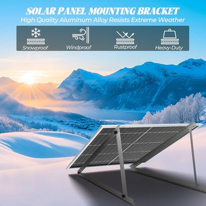 45inch Solar Panel Mounting Brackets, 4 Sets Solar Panel Mounting Kit - size: 45in-4 set