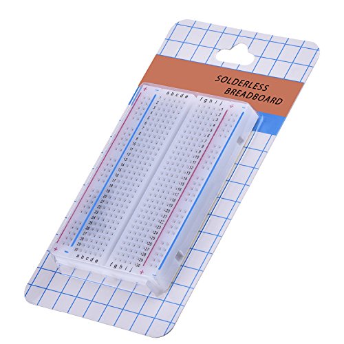 eBoot 3 Pieces 400-Point Solderless Circuit Breadboard with 65 Pieces M/M Flexible Breadboard Jumper Wires