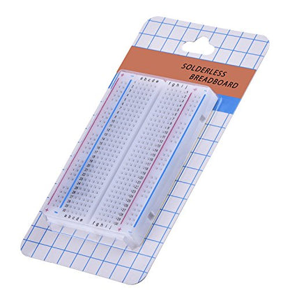 eBoot 3 Pieces 400-Point Solderless Circuit Breadboard with 65 Pieces M/M Flexible Breadboard Jumper Wires