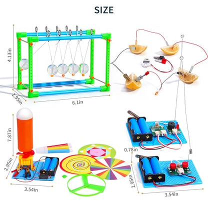 4 Set STEM Science Kits for Kids Age 8-12, Science Circuits Experiments