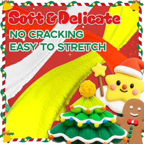 MuseLuxe Air Dry Clay - 12 Boxes Christmas Modeling Clay Kit - color: 12 Colors