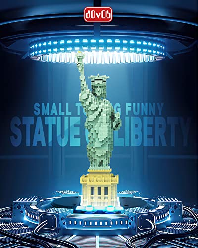 dOvOb Statue of Liberty Micro Mini Blocks Building Set (2510PCS) - Architectural Model Toys