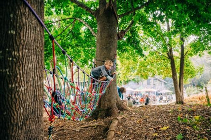 Rambler Rope Bridge - for Kids Outdoor Play, Rope Bridge for Playground, Treehouse and Backyard, Kids Rope Climbing Jungle Gym, 14 Ft UV Protected Nylon Rope, Rated for 250 lbs