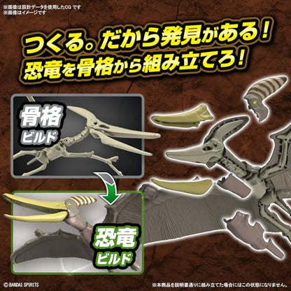 Bandai Hobby PLANNOSAURUS Pteranodon Model Making Kit - Detailed Flying Dinosaur Model Kit - DIY Simple Assembly, Collectible Action Figure - 1:32 Scale Model with Accessories