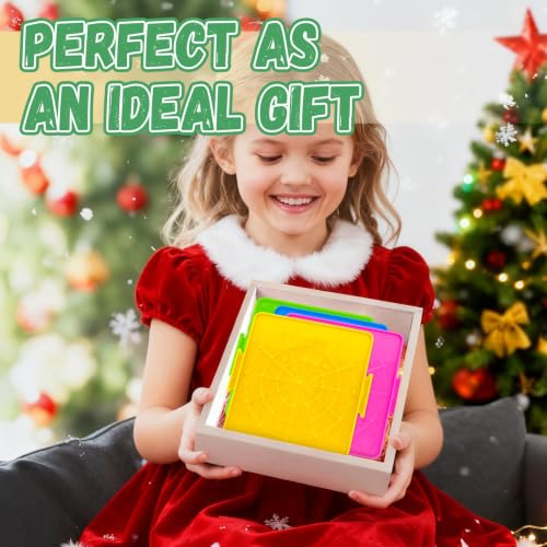 Double-Sided Geoboard Set, 8 Pack, 80 Latex Bands, 4 Colors
