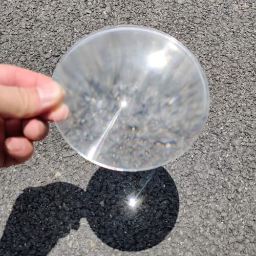 Six Seasons Φ100mm(3.94") Fresnel Lens, 100mm(4") Focal Length PMMA, Shatterproof Magnifier for LED Lighting & Optical Education - size: Focal Length 100mm
