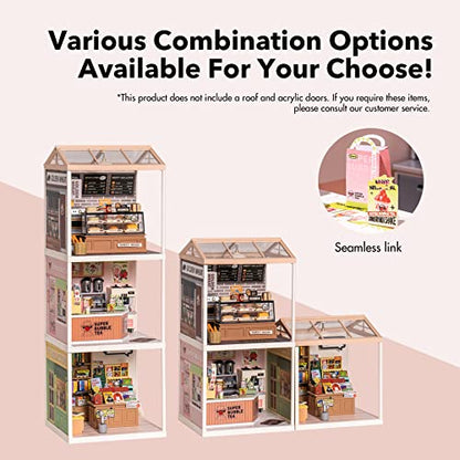 Super Creator-Mini Blocks Model Building Set for Adults, Miniature Plastic House Kit Super Store-Building Blocks Toys for Adult, DIY Crafts/Hobbies for Adult (Double Joy Bubble Tea) - style: Double Joy Bubble Tea