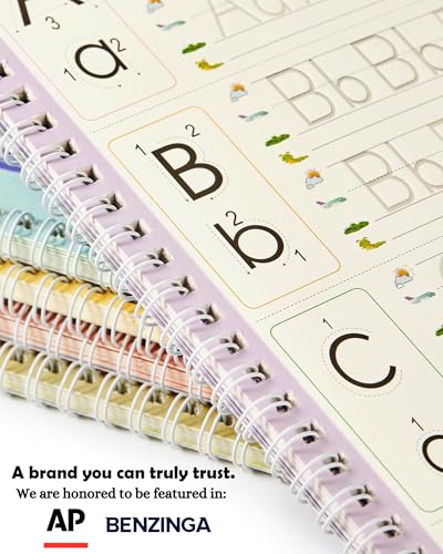 Large Magic Handwriting Practice Copybook, Grooved Handwriting Practice for Kids 3-8, Toddler Writing Practice, Math Calligraphy, Letter Tracing, for Preschool, The Beginner Kit - style: The Beginner Kit