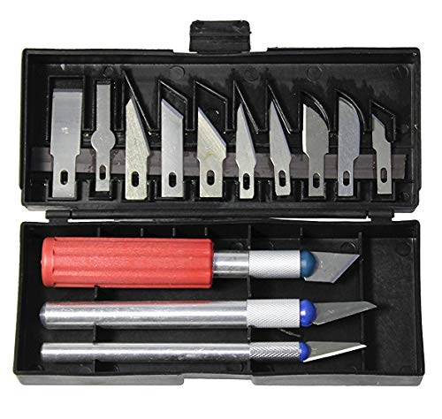 VViViD 13 Piece Hobby Knife Set Including Hard Plastic Carrying Case