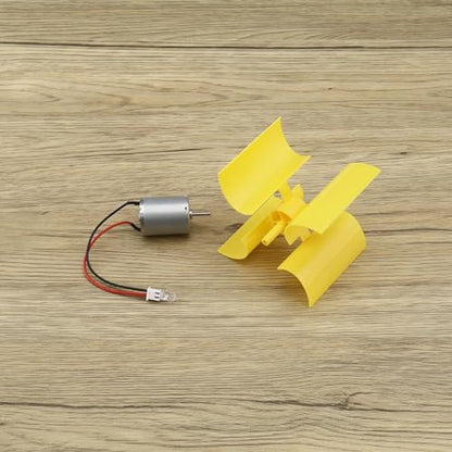 Create idea Standard DC Wind Turbine Electricity Generator Physical Principle Experiment Miniature Fan Accessories for DIY Project Plastic