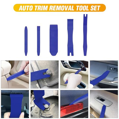 GOOACC 6PCS Auto Trim Removal Tool Kit No-Scratch - color: Blue, size: 6PCS Trim Removal