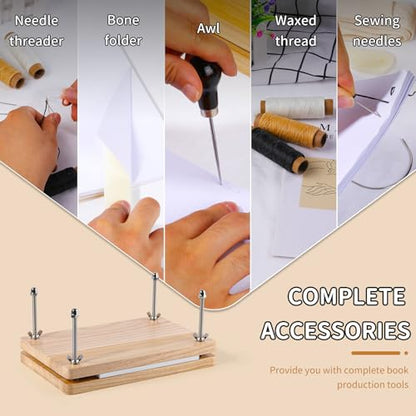 Book Binding Kits Book Press 7.9x11.6" Bookbinding Kit Bookbinding Supplies - size: 7.9"x11.6" Bookbinding Kit -1
