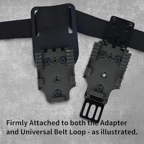 Quick Locking System Kit (QLS Kit), QLS 19 Locking Fork and QLS 22L Receiver Plate for Drop Leg Holster, Duty Belt and Low Ride Universal Belt Loop - color: RG 1-Pack-QLS KIT SET