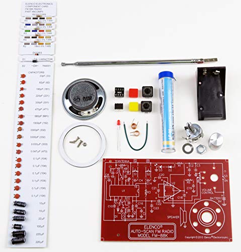 Elenco FM Radio STEM Electronics Soldering Kit for Kids Ages 12+