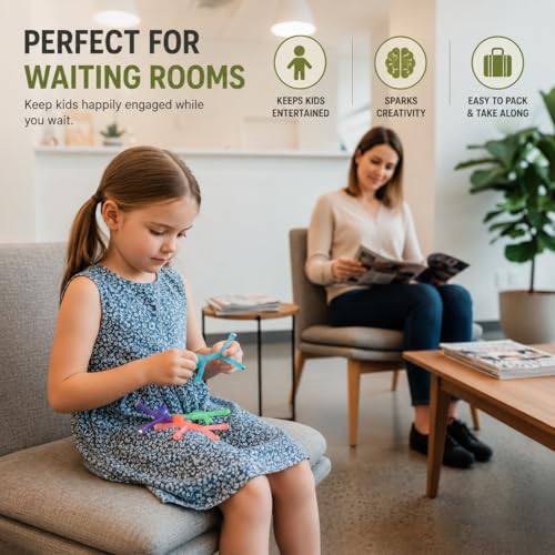 MAGMEN Magnetic Fidget Figures | Travel Toys for Kids (10-Piece Opaque) - size: 10 Piece Opaques