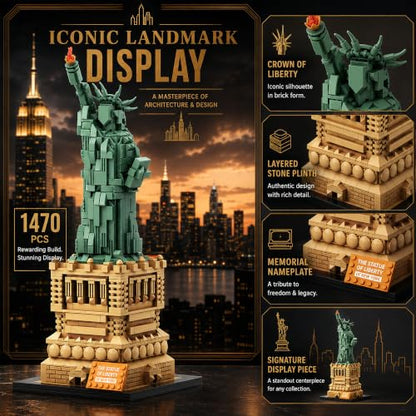 Statue of Liberty Building Blocks Sets 1470PCS - style: Statue of Liberty