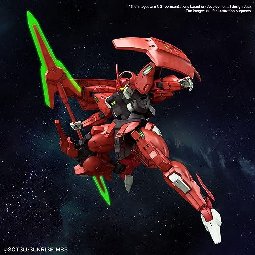 Bandai Hobby - Mobile Suit Gundam: The Witch from Mercury - #08 Darilbalde, Bandai Spirits HG 1/144 Model Kit - color: red