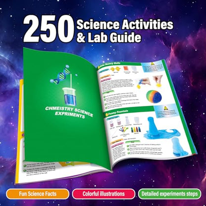 PATIFEED 250 Experiment Science Kit for Kids t S.T.E.M Toys - style: 250 Experiments kit