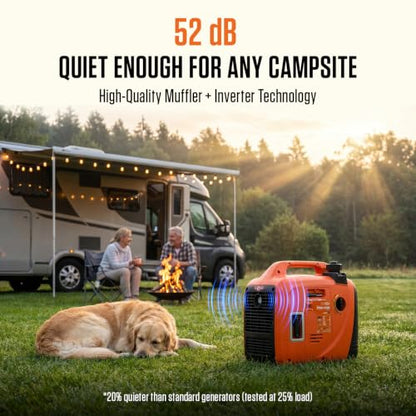 AIVOLT 1750W Inverter Generator Portable Gas Generator for Camping Home