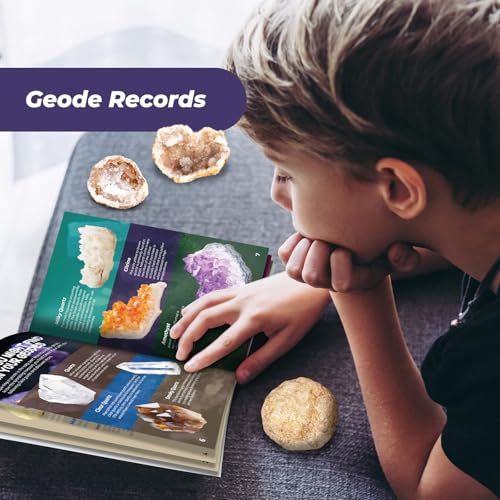 Geode Kit, Break Open 10 Premium Geodes & Crystals, STEM Toy