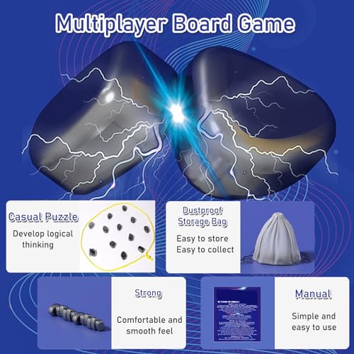 Magnetic Chess Game,Magnetic Chess Game with String (20 Chess Pieces)