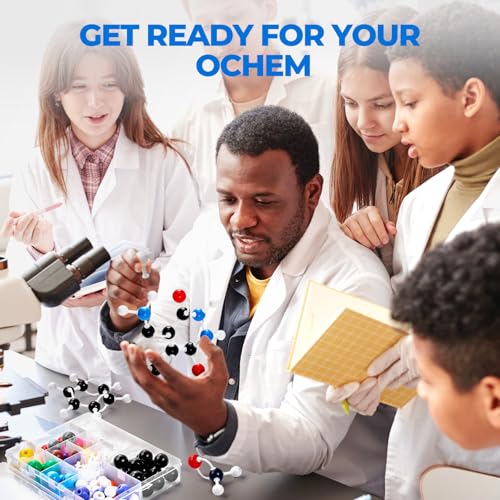 JoyCat 246-Piece Molecular Model Kit for Organic and Inorganic Chemistry - style: 246 Pieces