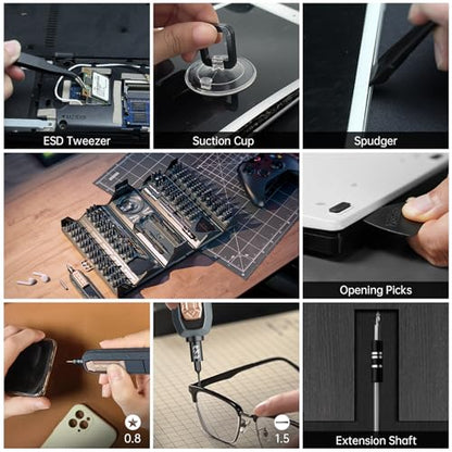 Mini Precision Manual Screwdriver Set,JAKEMY 180 in 1 Laptop Screwdriver Repair Tool Kit,Magnetic Multi-Bit Tiny Manual Screwdriver Bit Kit for DIY,Computer,PS5,Xbox,RC Car,Jewelers,Glasses,Watch,Home - color: Jm-168