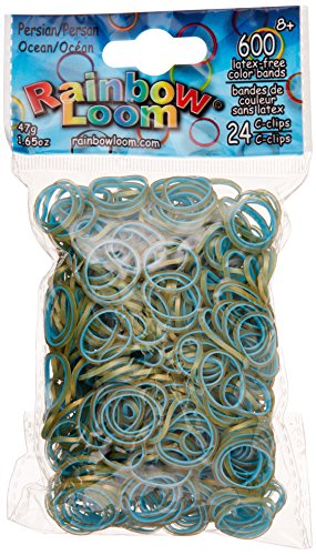 Rainbow Loom® Persian Collection: Ocean Rubber Bands with 24 C-Clips (600 Count)